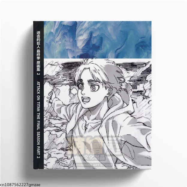 Attack on Titan Temporada 1/2/3/juego de arte Original final colección álbum de pintura Eren Yeager Mikasa Aekerman libro de arte Jin Ji Ju Ren - AliExpress - Imagen 6