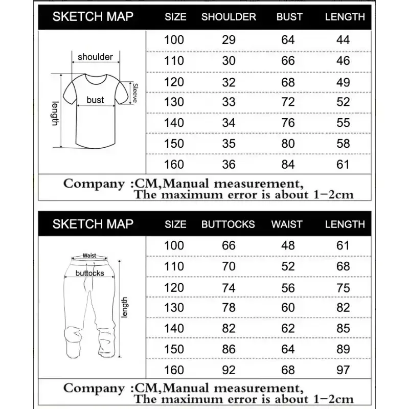 Conjunto de 2 Piezas con Estampado de Anime Japonés para Hombre/Mujer, Estilo Y2K, Camiseta y Pantalones Anchos, Ropa Deportiva Informal, 2026 - AliExpress - Imagen 6