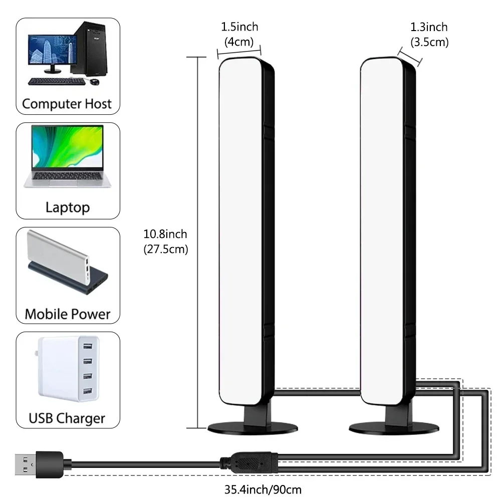 Barra de luz LED USB, luz de recogida RGB, lámpara de ambiente de escritorio, retroiluminación de TV, sincronización de música, lámpara ambiental, Control remoto para sala de juegos - AliExpress - Imagen 3