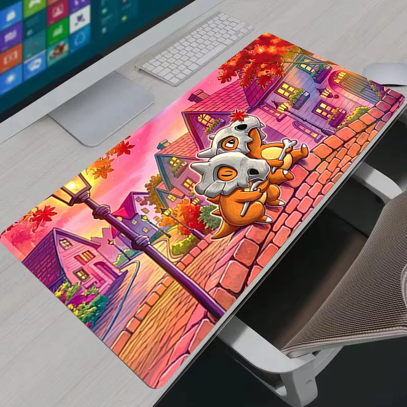 Alfombrilla de ratón de Anime Cubone, accesorios para videojuegos, alfombrilla grande para ordenador, oficina, PC, portátil, teclado, alfombrilla para ratón Pokemon - AliExpress
