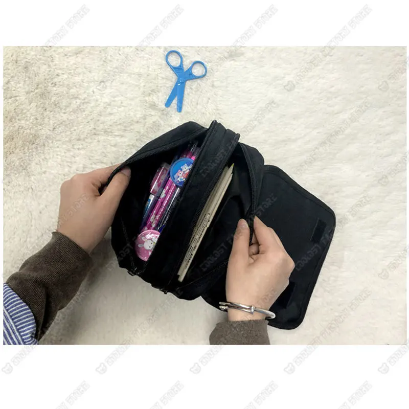 Estuche de cosméticos de Anime Attack on Titan, bolsa de bolígrafo Shingeki No Kyojin, bolsa de lápices Levi Eren, caja de lápices, portalápices, estuches escolares - AliExpress - Imagen 5